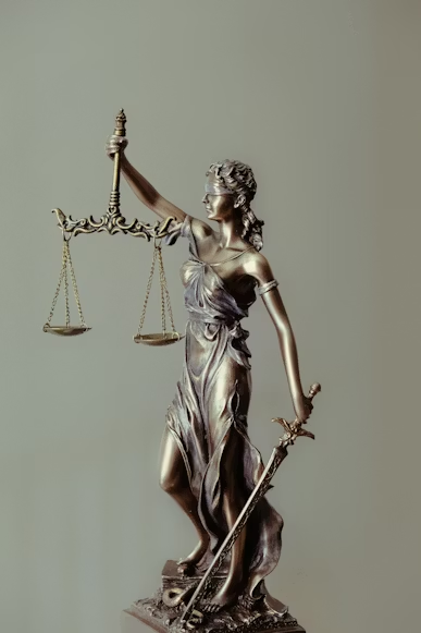a lady justice figurine